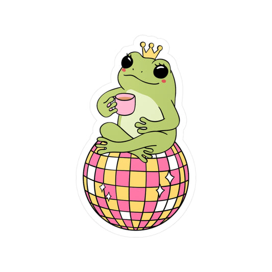 Disco Frog - Vinyl Sticker