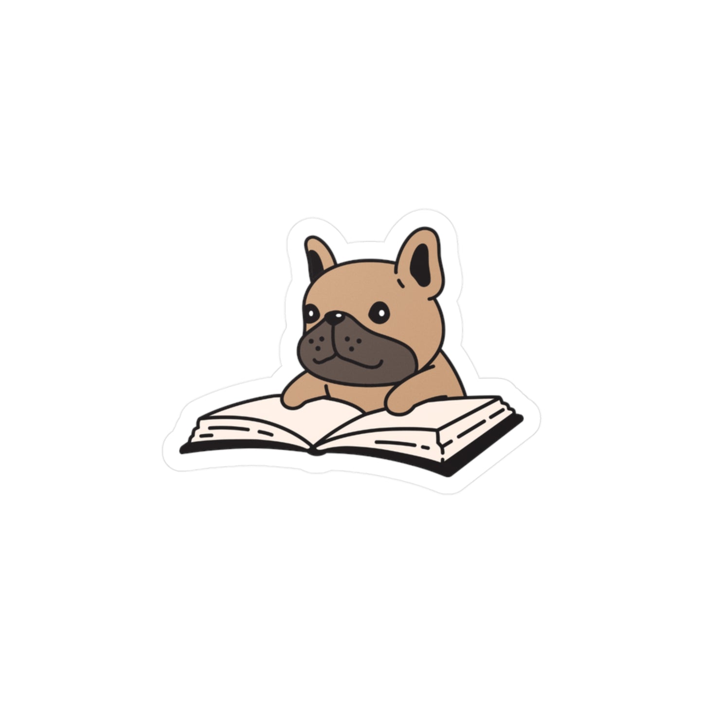 Bookish Dog - Vinyl Sticker