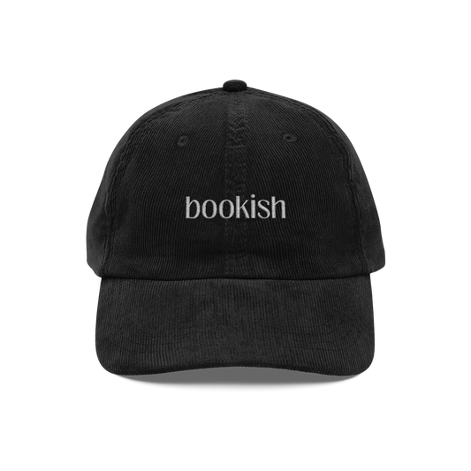 Bookish - Vintage Embroidered Corduroy Cap